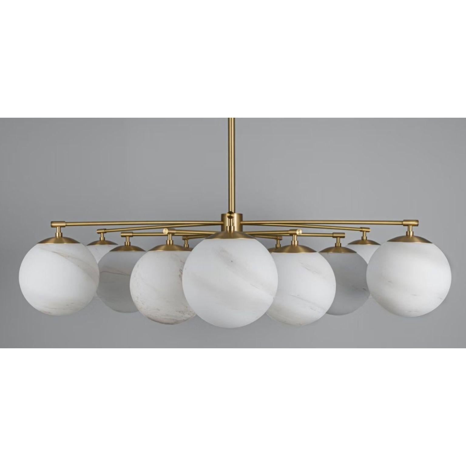 Orion Round Chandelier by Schwung In New Condition For Sale In Geneve, CH