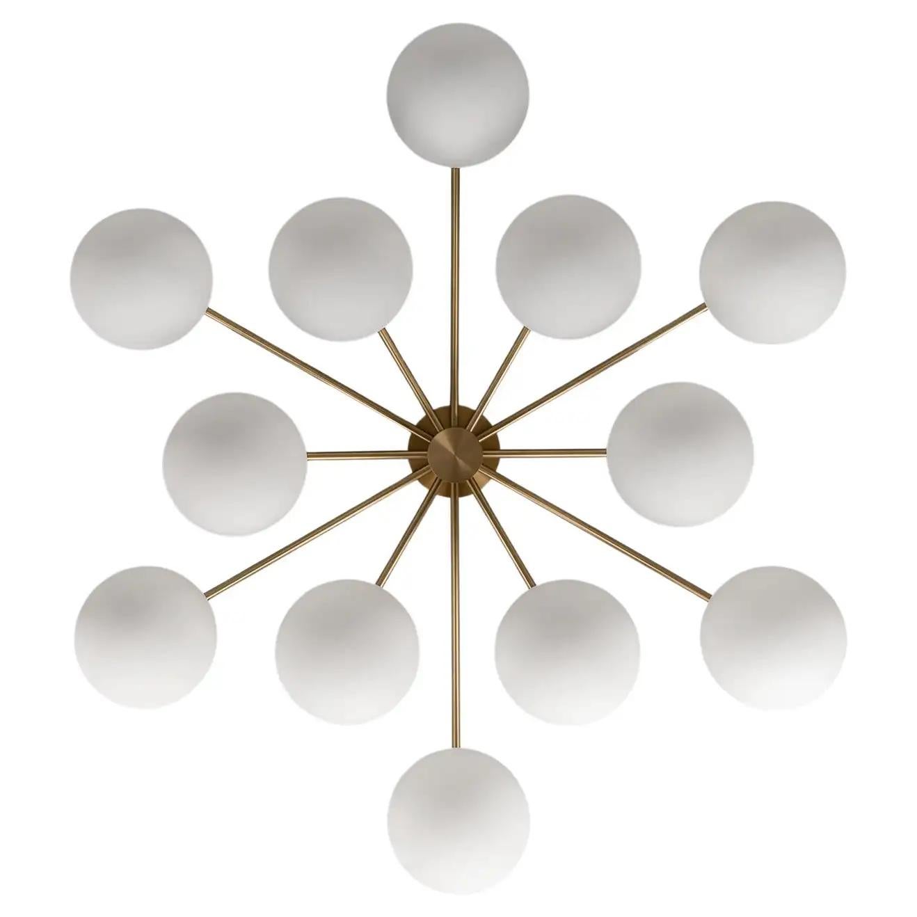 Orion Round Chandelier by Schwung For Sale