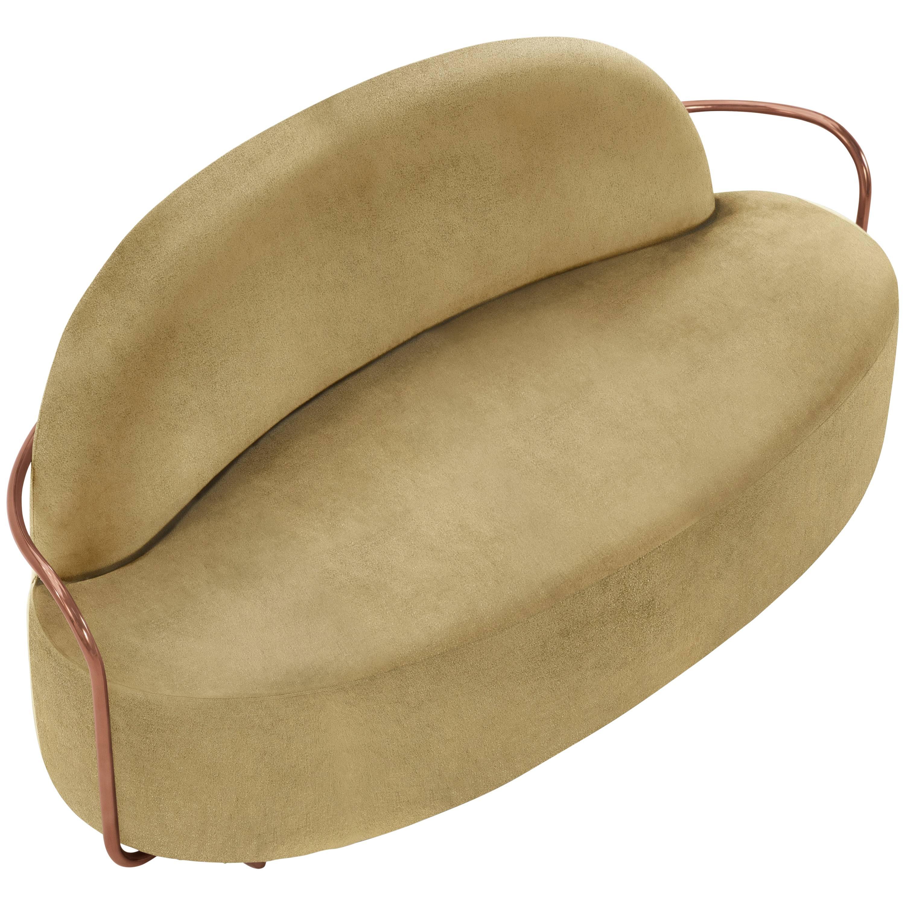 Orion Sofa Gold with Dedar Milano Fabric by Nika Zupanc for Scarlet Splendour For Sale