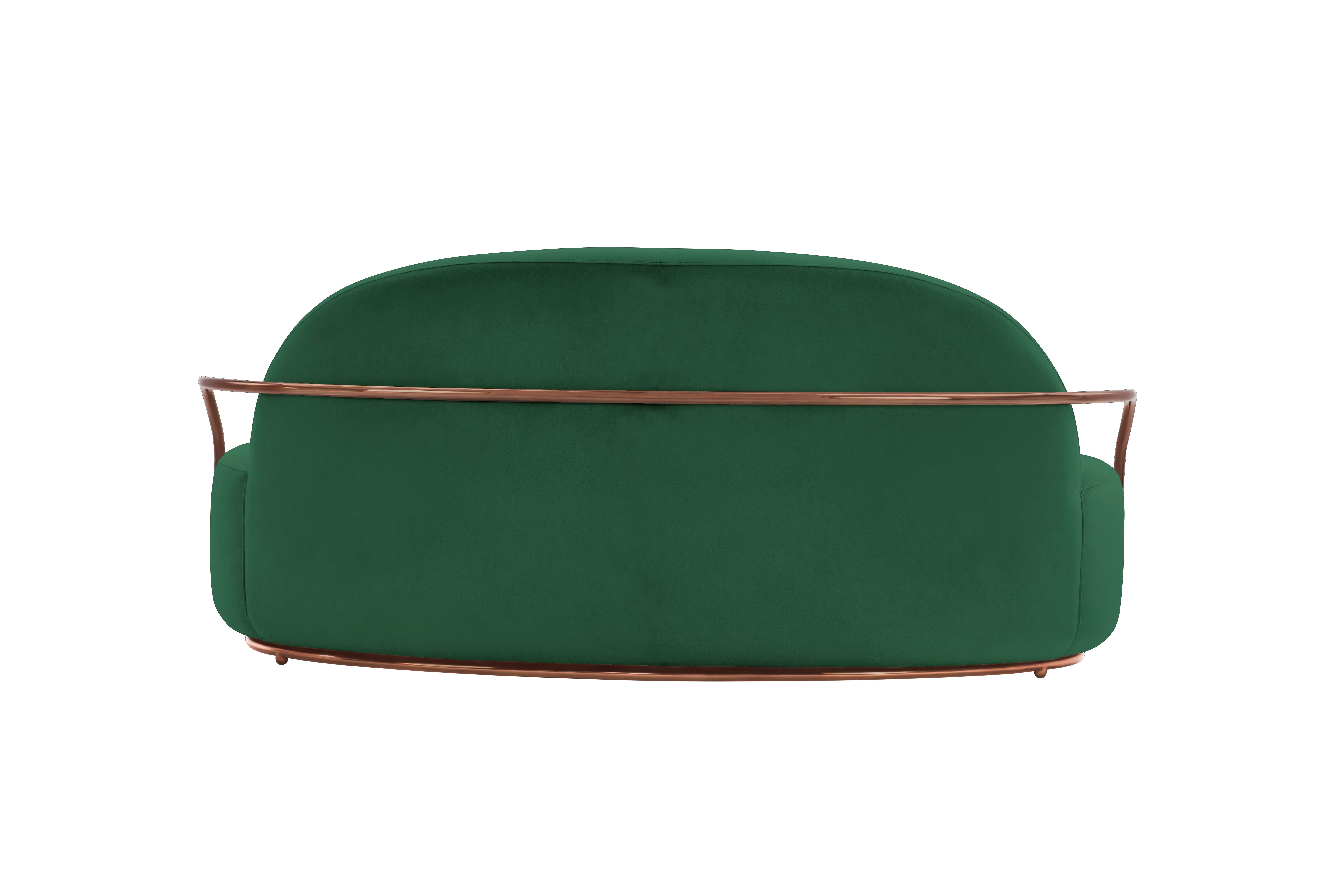 Contemporary Orion Sofa Green by Nika Zupanc for Scarlet Splendour For Sale