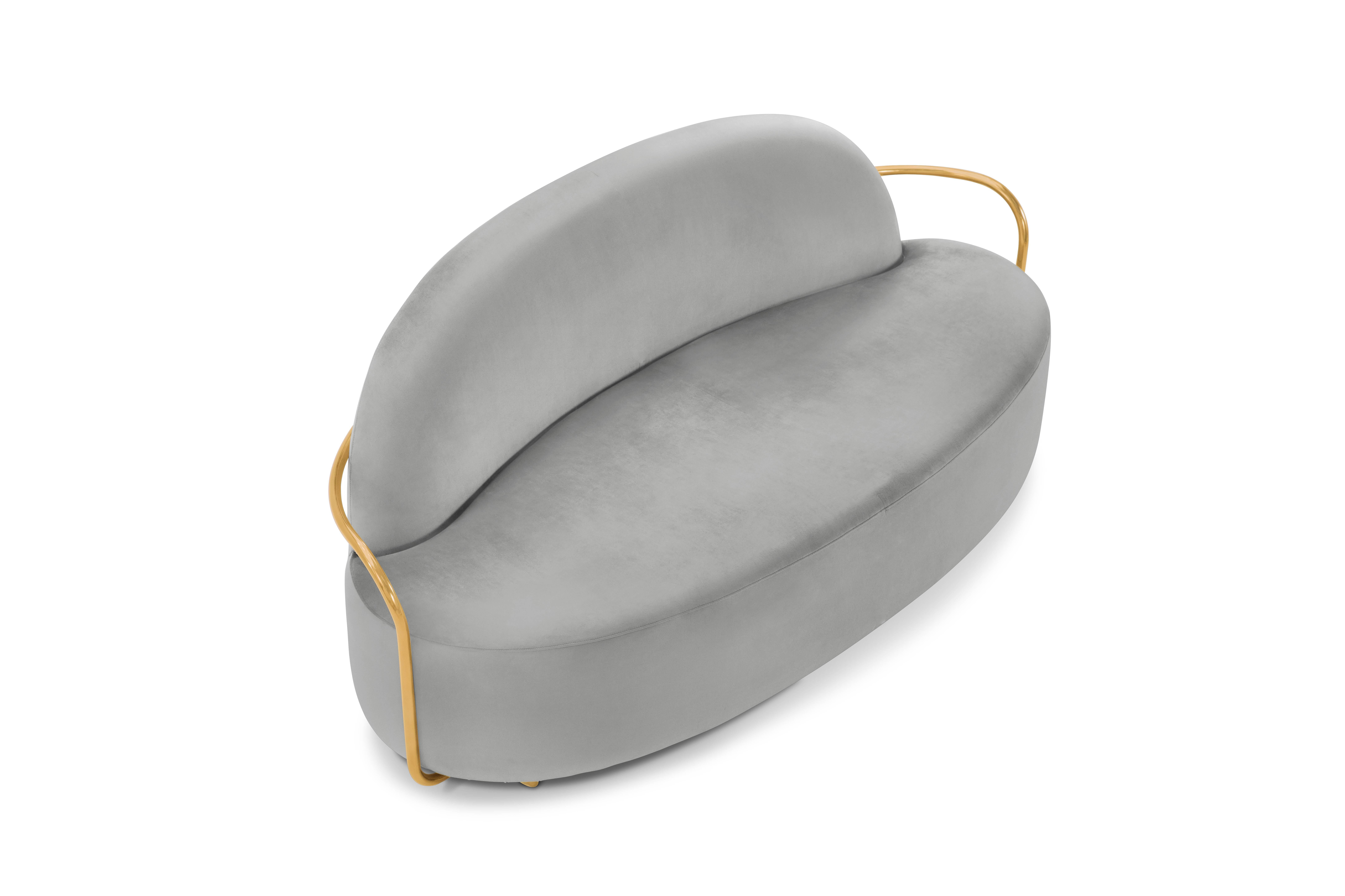 Indian Orion Sofa Grey by Nika Zupanc for Scarlet Splendour For Sale