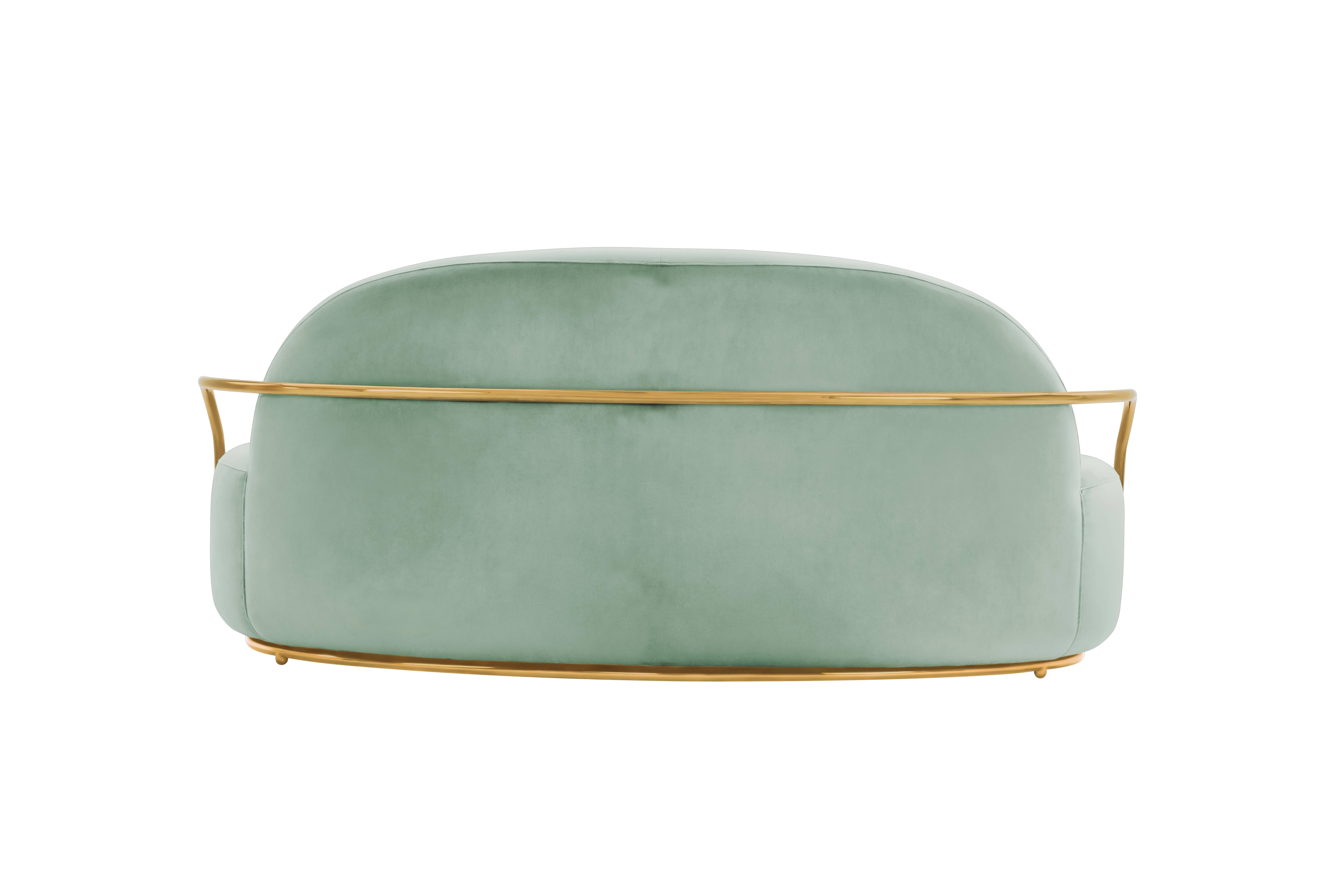 Orion Sofa Jade by Nika Zupanc for Scarlet Splendour In New Condition For Sale In Firenze, IT