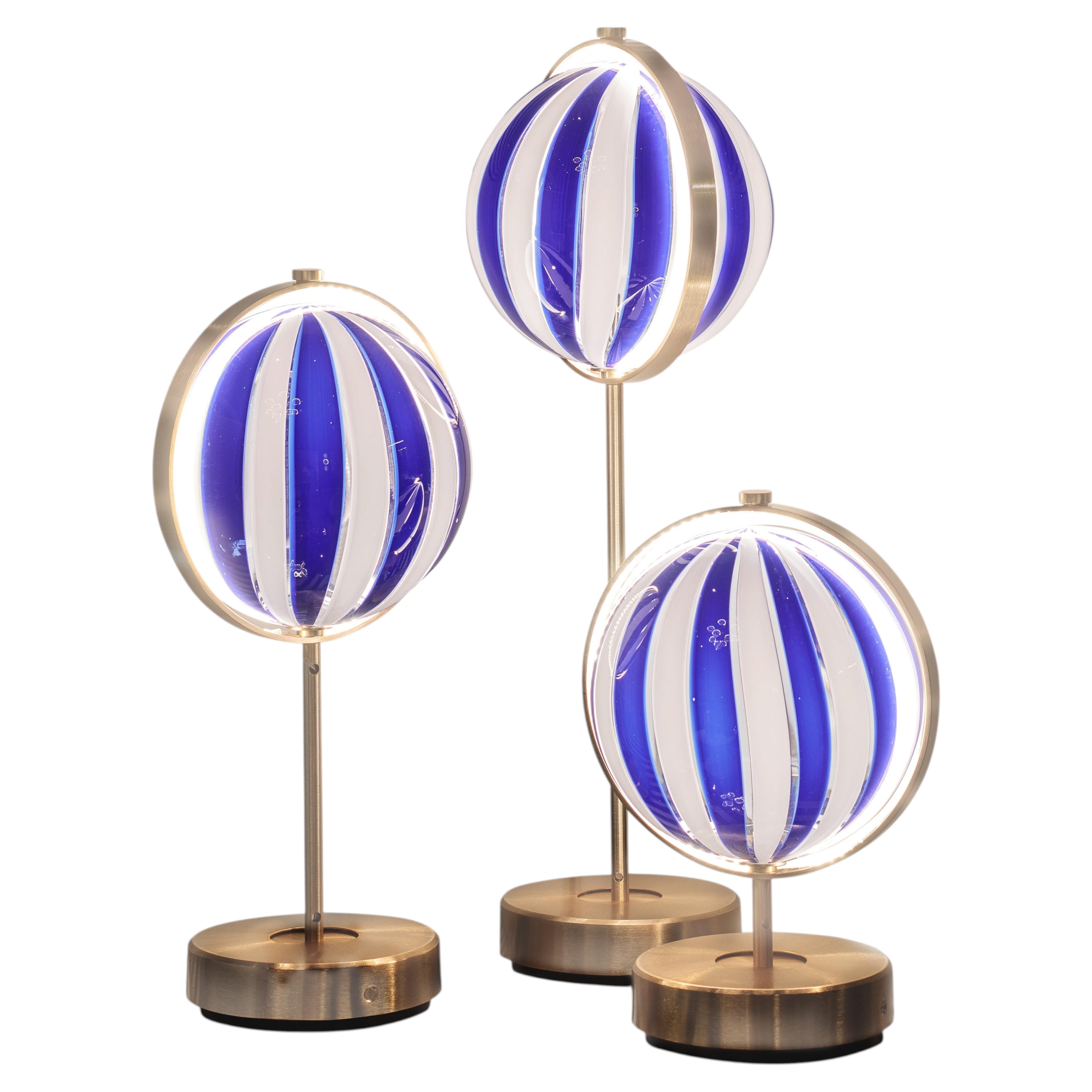 ORION SWIRL Table Lamp in Murano glass by Bethan Gray & Baroncelli For Sale