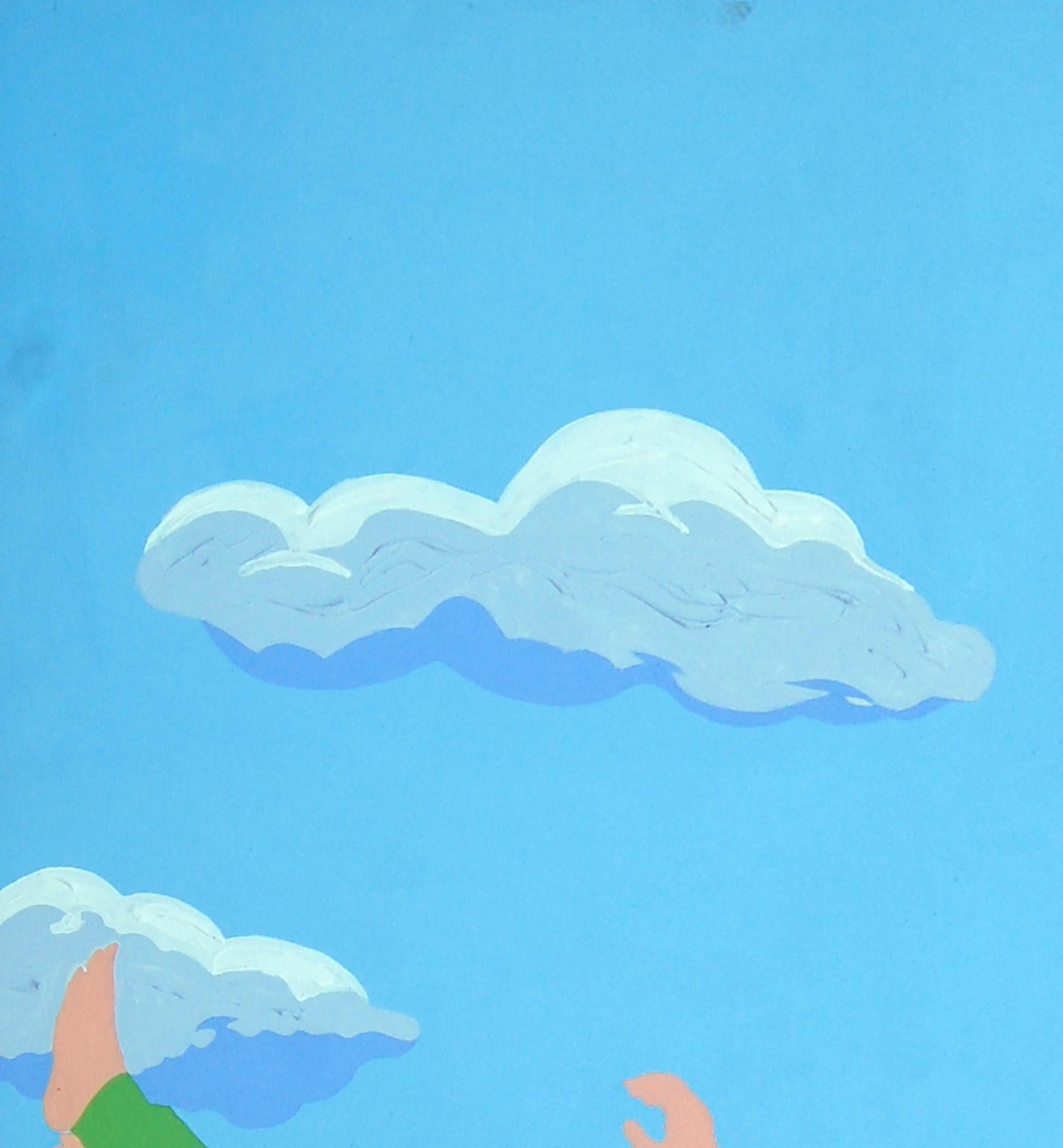 Ariwo Oja (Noise of the Market place) - Minimalism Abstract painting - Painting by Orioye Bukola Samuel