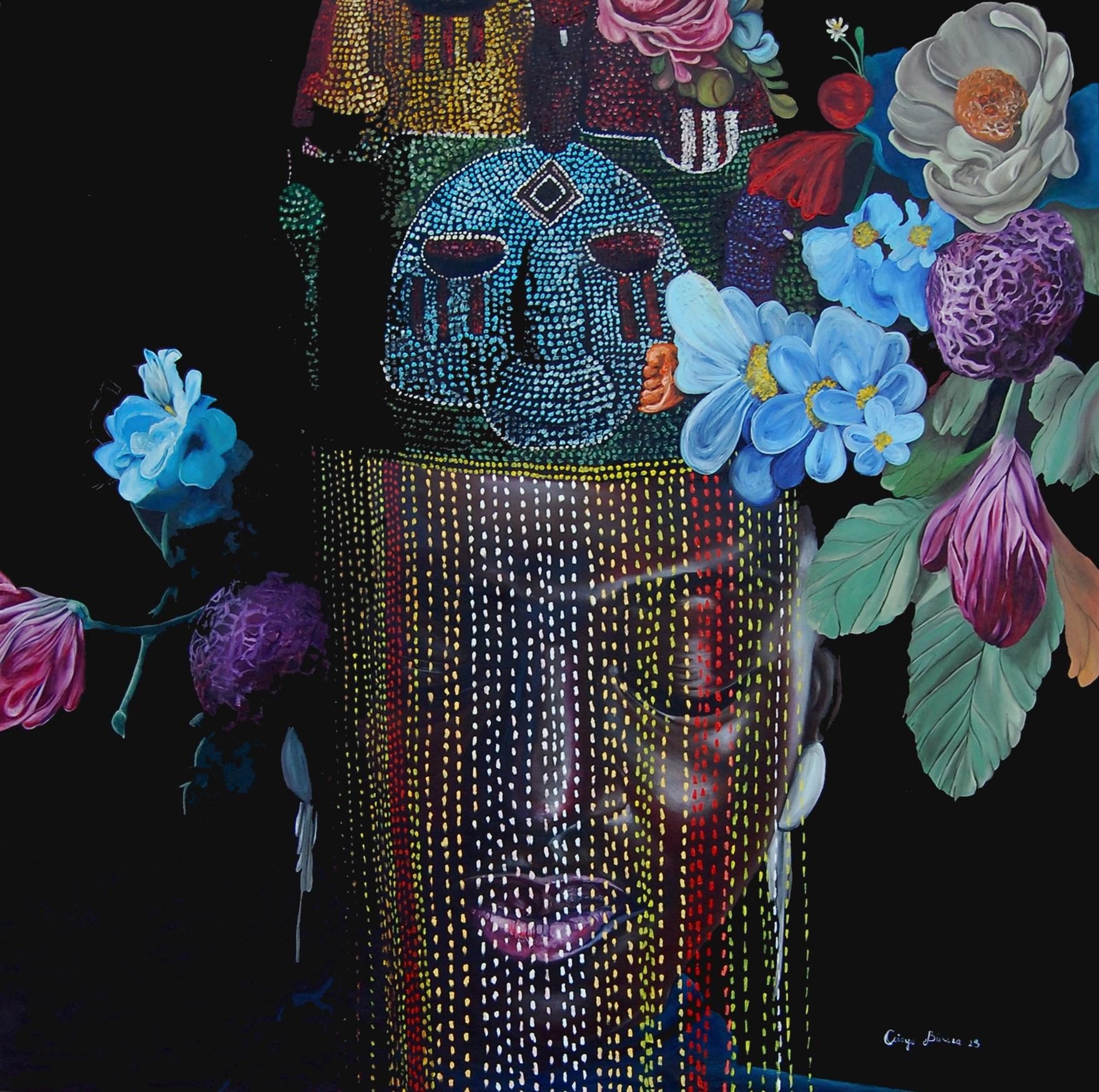 Orioye Bukola Samuel Portrait Painting - As Above... As within..., The answers we seek