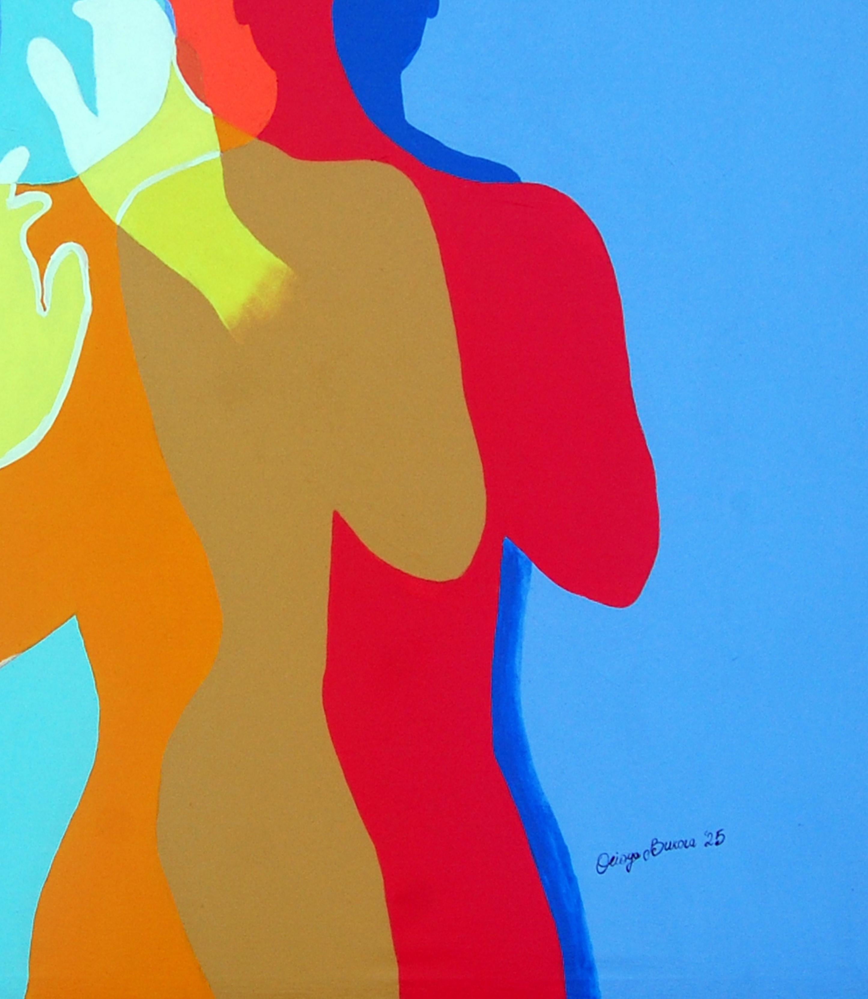 Ero (Thought) - Abstract Minimalist conceptual colour silhouette artwork For Sale 3