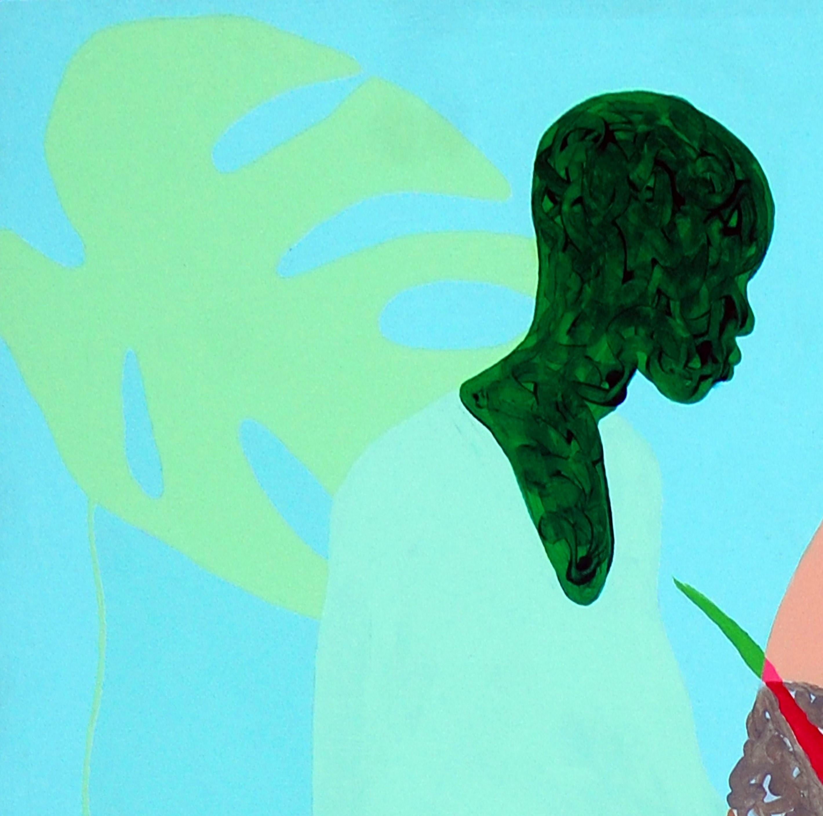 Isaaro - Colour silhouette Painting For Sale 1