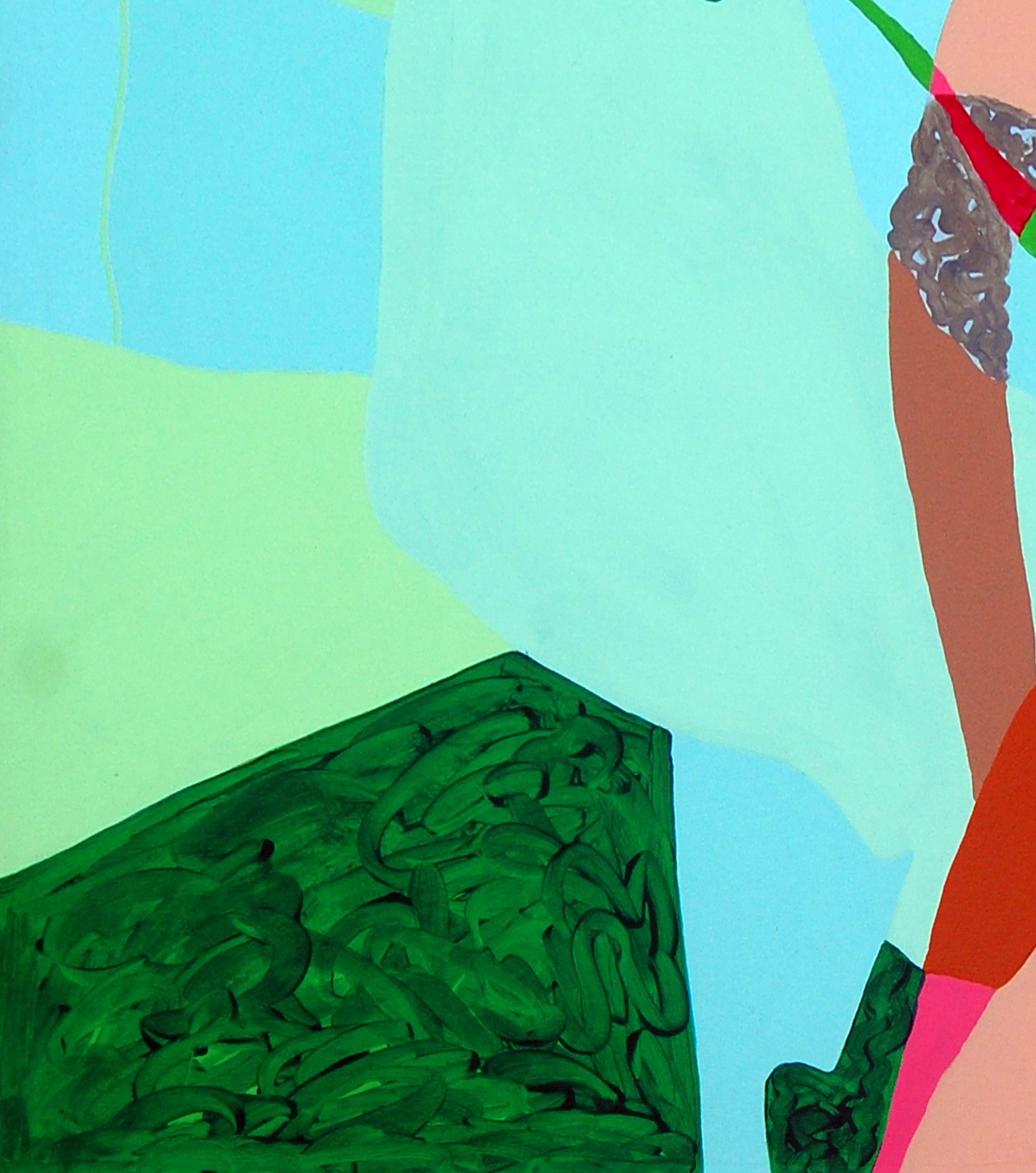 Isaaro - Colour silhouette Painting For Sale 3