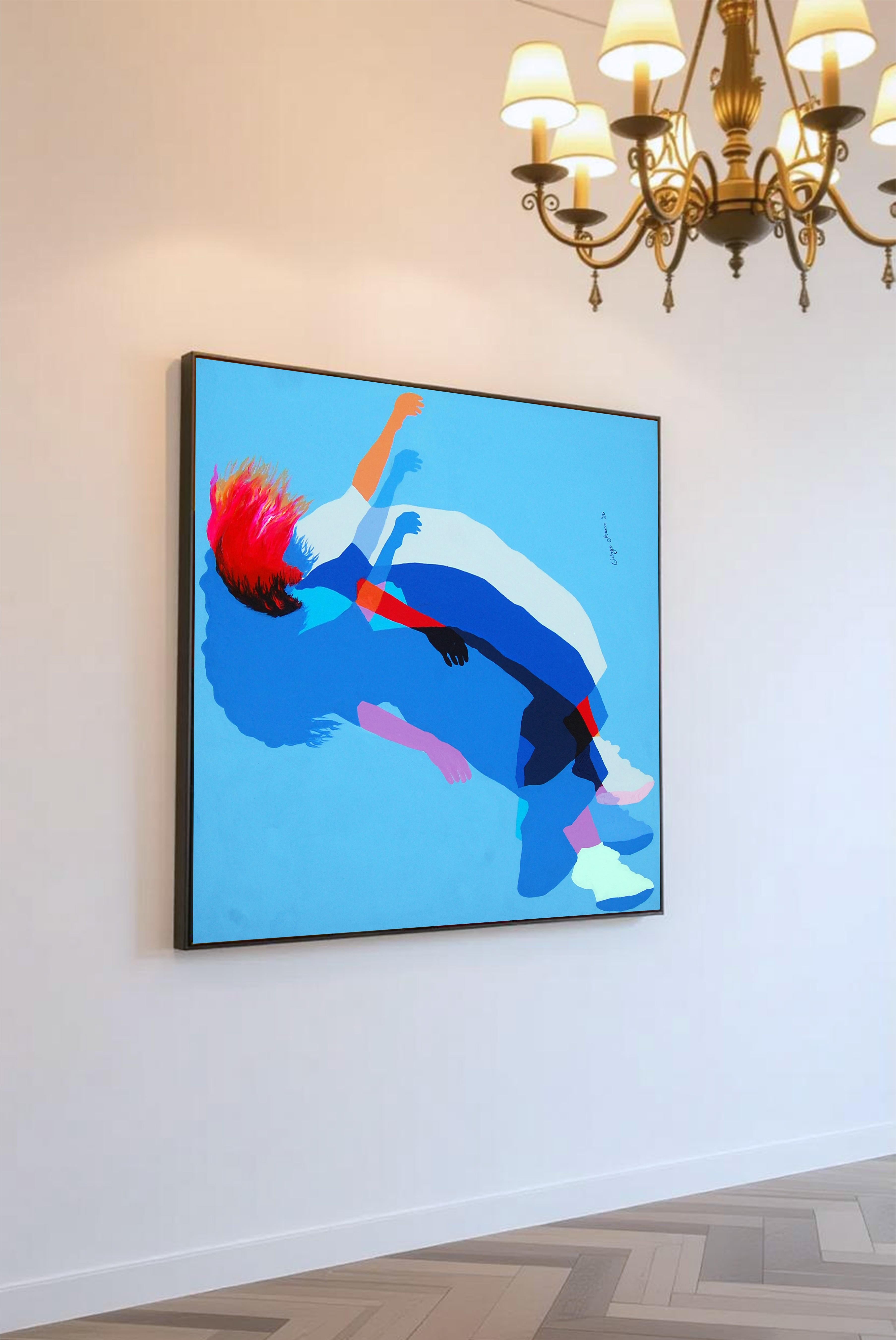 Oju Ala (Dream) - Minimalist Abstract African Art - Aesthetic Movement Painting by Orioye Bukola Samuel
