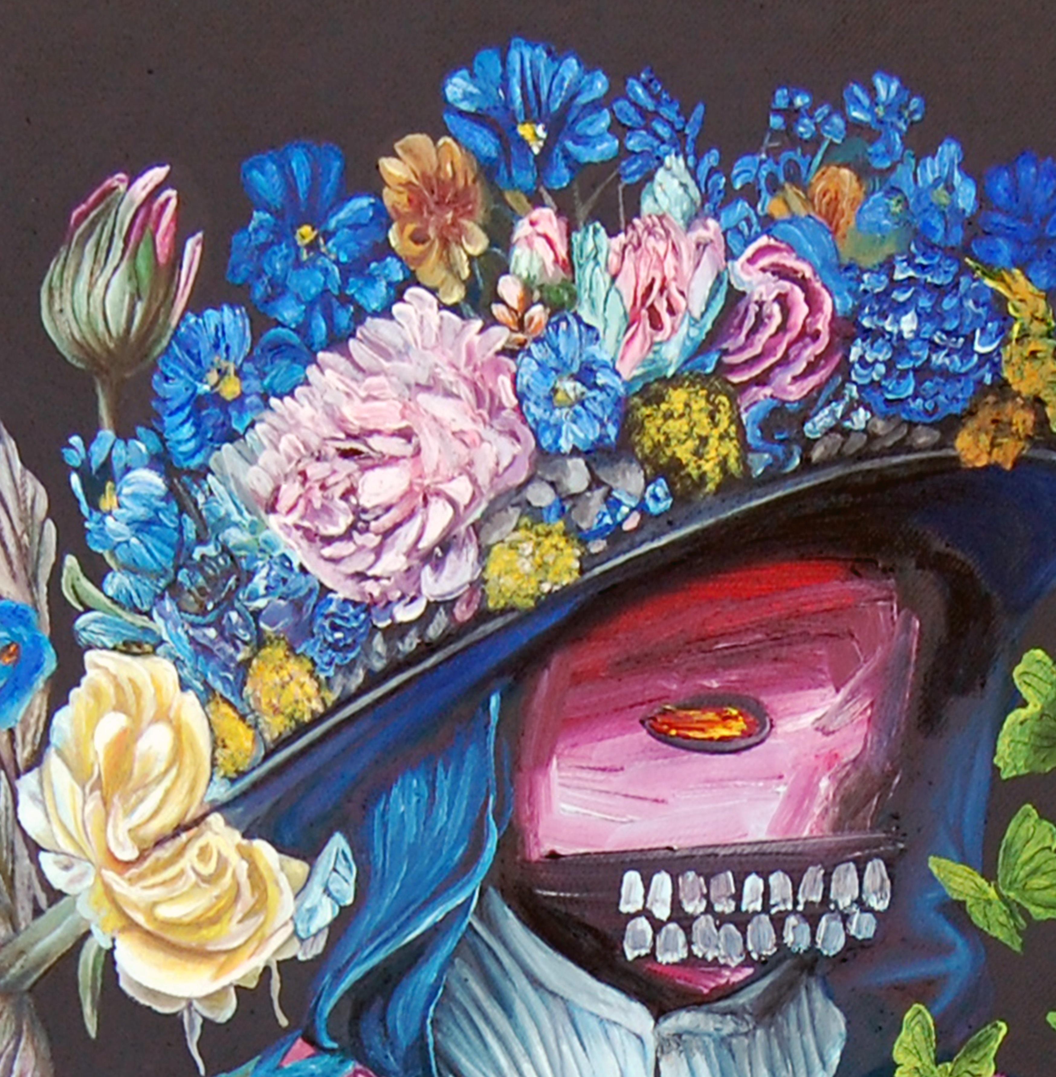 What about death - Surrealist Painting by Orioye Bukola Samuel