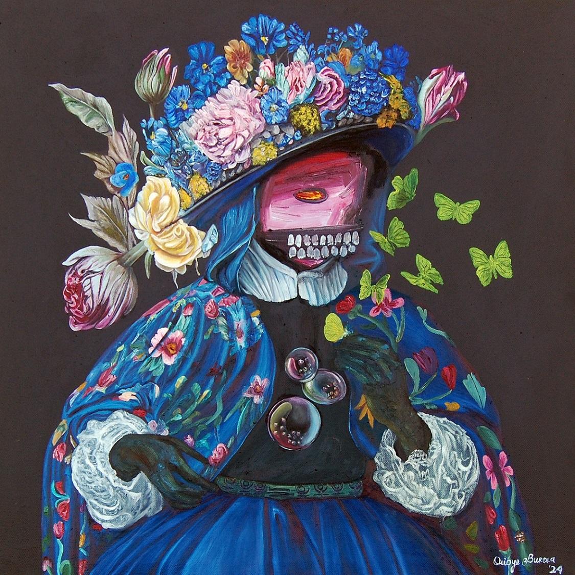 Orioye Bukola Samuel Abstract Painting - What about death