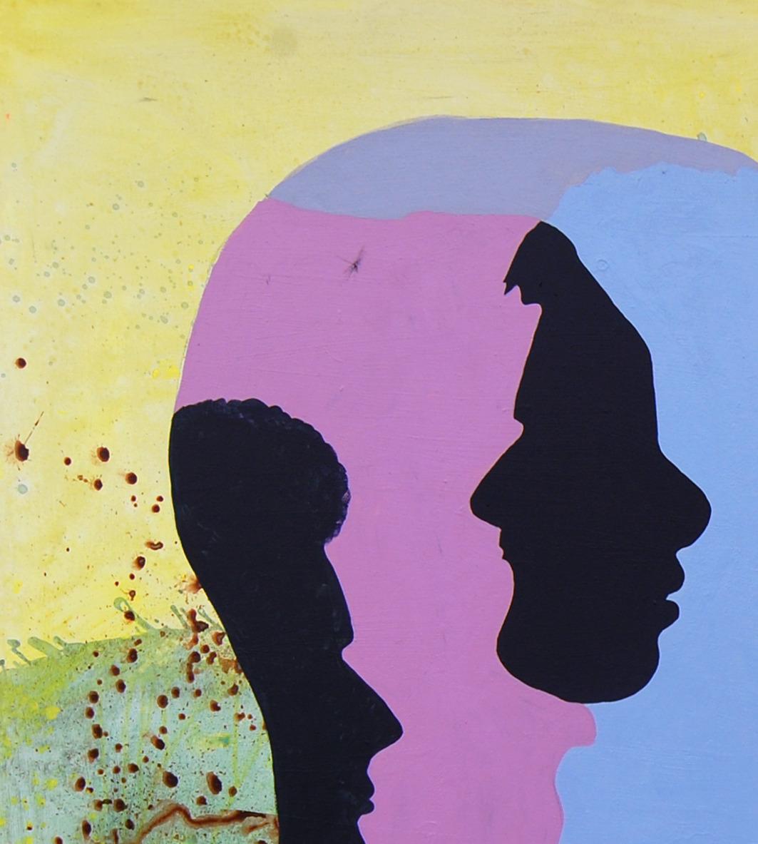 DID (Identità Dissociativa) - 21° secolo, Figurativo contemporaneo, colorato - Painting di Orioye Samuel