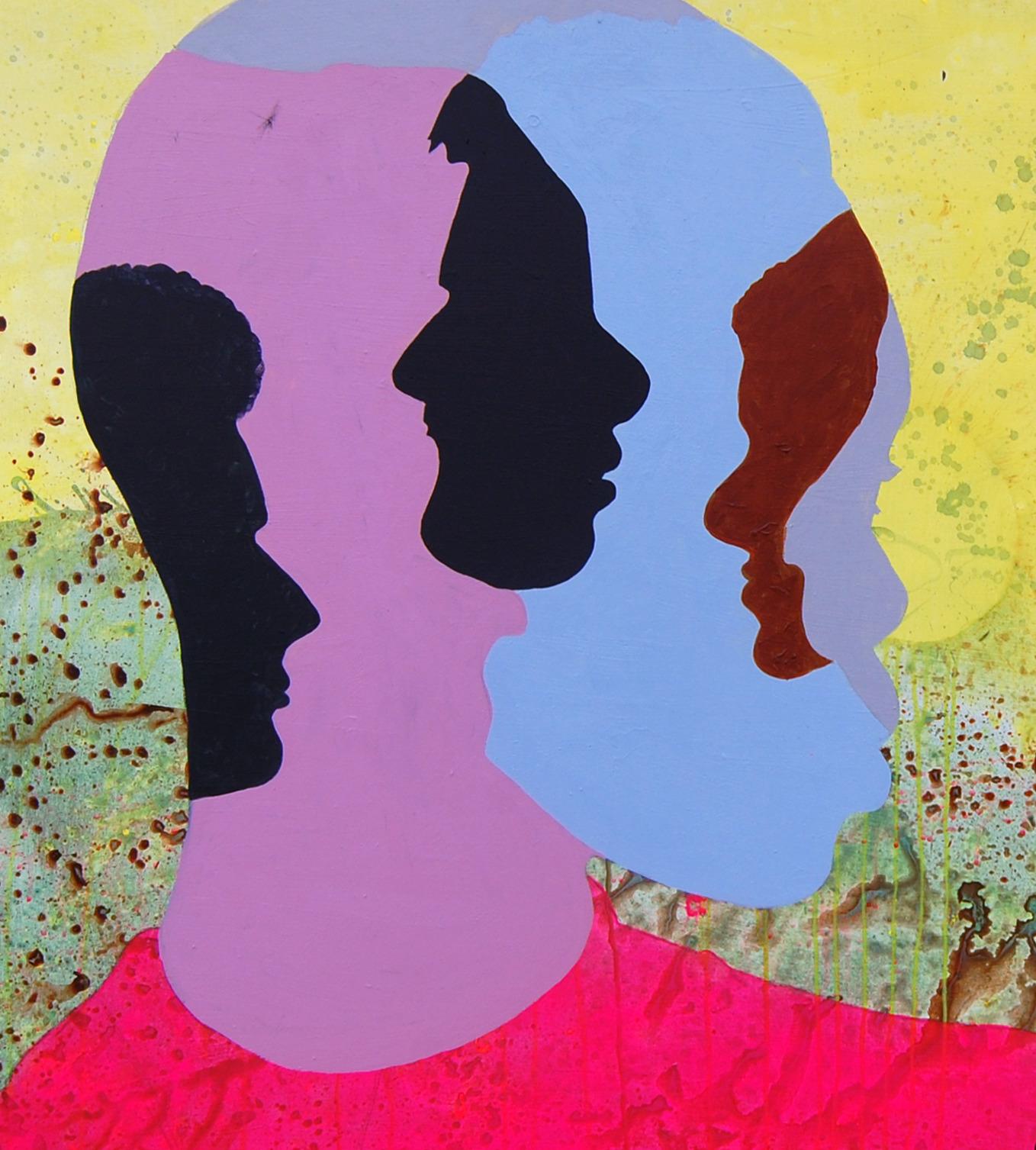 DID (Identità Dissociativa) - 21° secolo, Figurativo contemporaneo, colorato in vendita 1