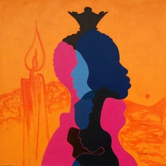 Perspectivas - Siglo XXI, Contemporáneo Figurativo, Colorido, Silueta