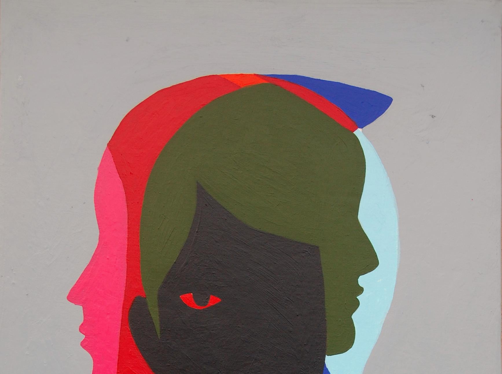 Pronuncia delle identità - 21° secolo, Figurativo contemporaneo, Silhouette, Donne - Painting di Orioye Samuel
