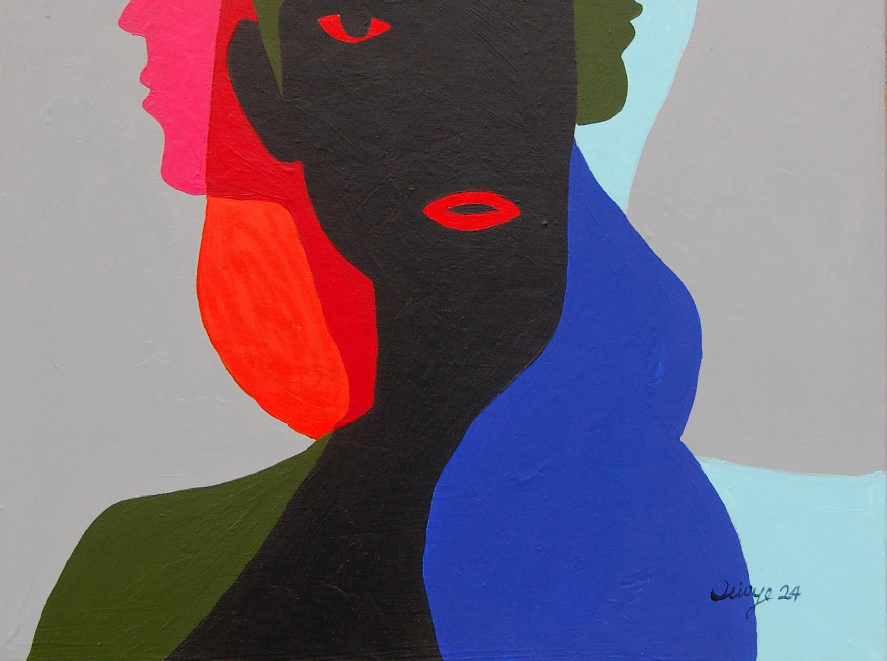 Pronuncia delle identità - 21° secolo, Figurativo contemporaneo, Silhouette, Donne - Painting Espressionista di Orioye Samuel