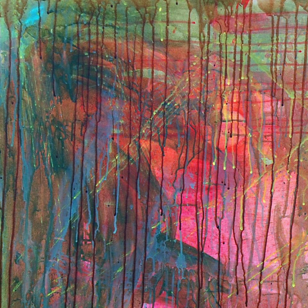 Sicario -21° secolo, Figurativo contemporaneo, Colorato, Silhouette, Potere maschile - Painting di Orioye Samuel