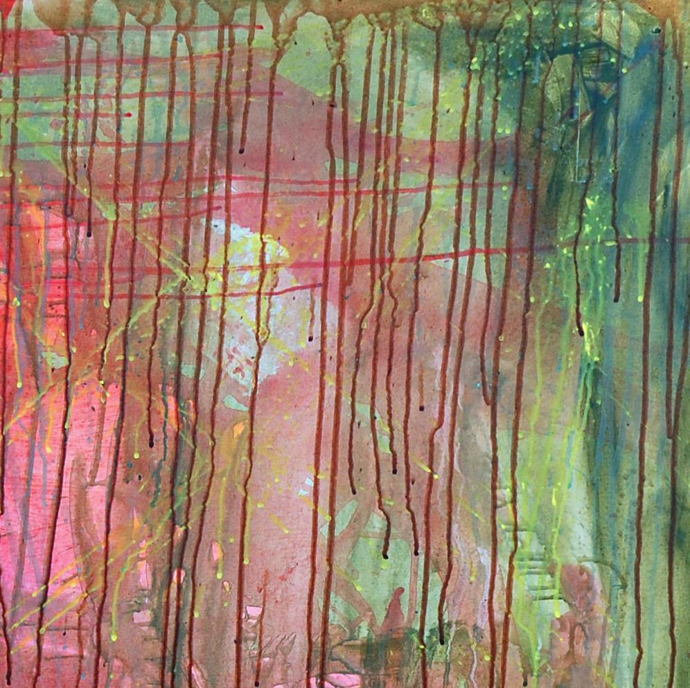Sicario -21° secolo, Figurativo contemporaneo, Colorato, Silhouette, Potere maschile - Painting Espressionista di Orioye Samuel
