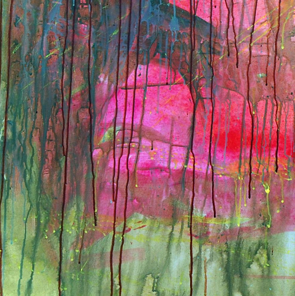 Sicario -21° secolo, Figurativo contemporaneo, Colorato, Silhouette, Potere maschile - Figurative Painting Marrone di Orioye Samuel