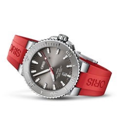 Oris Aquis Date with Red Strap