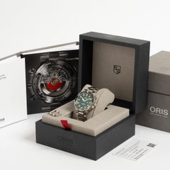 Oris Aquis Diver "Green" Ref 173377304157, Outstanding Condition, Complete Set