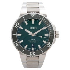 Oris Aquis Diver « Green » Réf. 173377304157, excellent état, ensemble complet