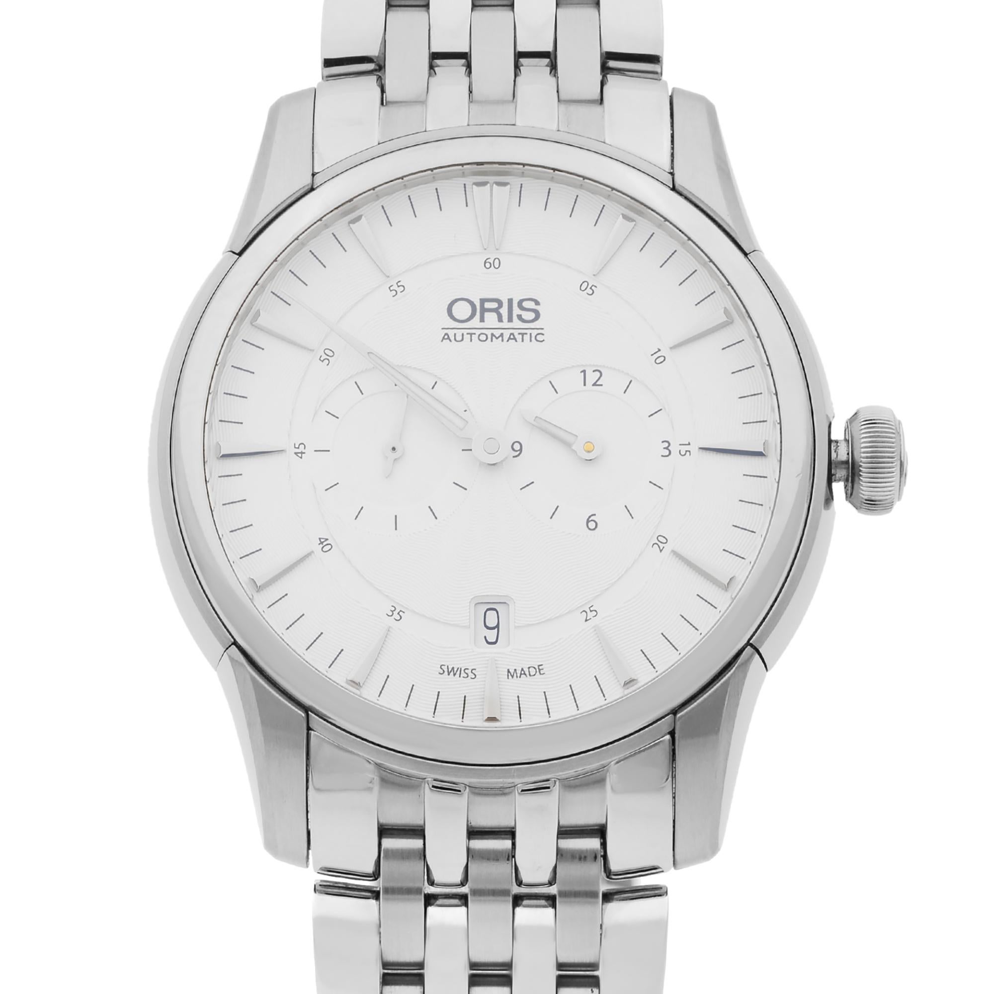 Pre-owned. Recently serviced. Fits 6.5 inches wrist size. Comes with a gift box and seller's warranty card. 

 Brand: Oris  Type: Wristwatch  Department: Men  Model Number: 01 749 7667 4051-07 8 21 77  Country/Region of Manufacture: Switzerland 