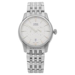 Oris Artelier Montre régulateur régulateur en acier avec cadran en argent pour hommes 01 749 7667 4051-07 8 21 77