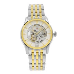 Oris Artelier Skeleton Steel Gold PVD Automatic Men's Watch 734-7670-4351MB
