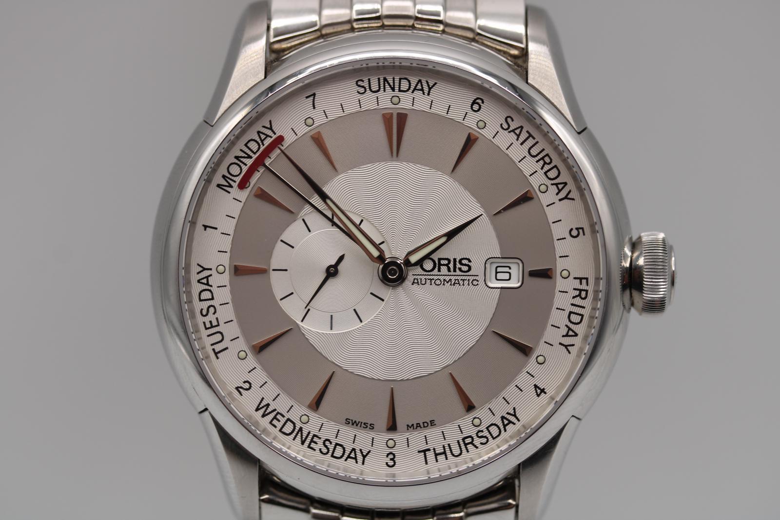 Oris Artelier Small Second Pointer Day - 7596 In Excellent Condition For Sale In London, GB