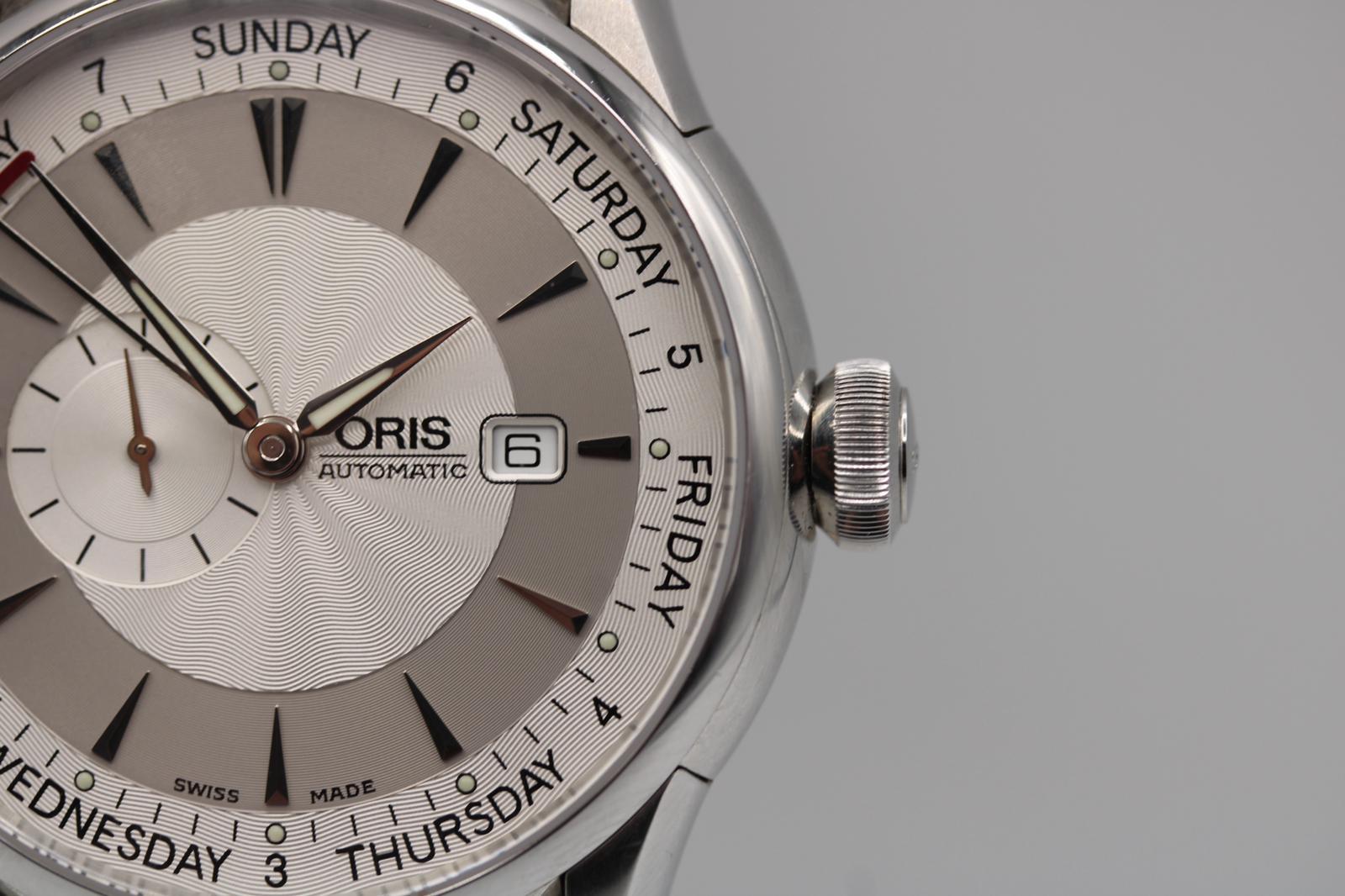 Oris Artelier Small Second Pointer Day - 7596 For Sale 3