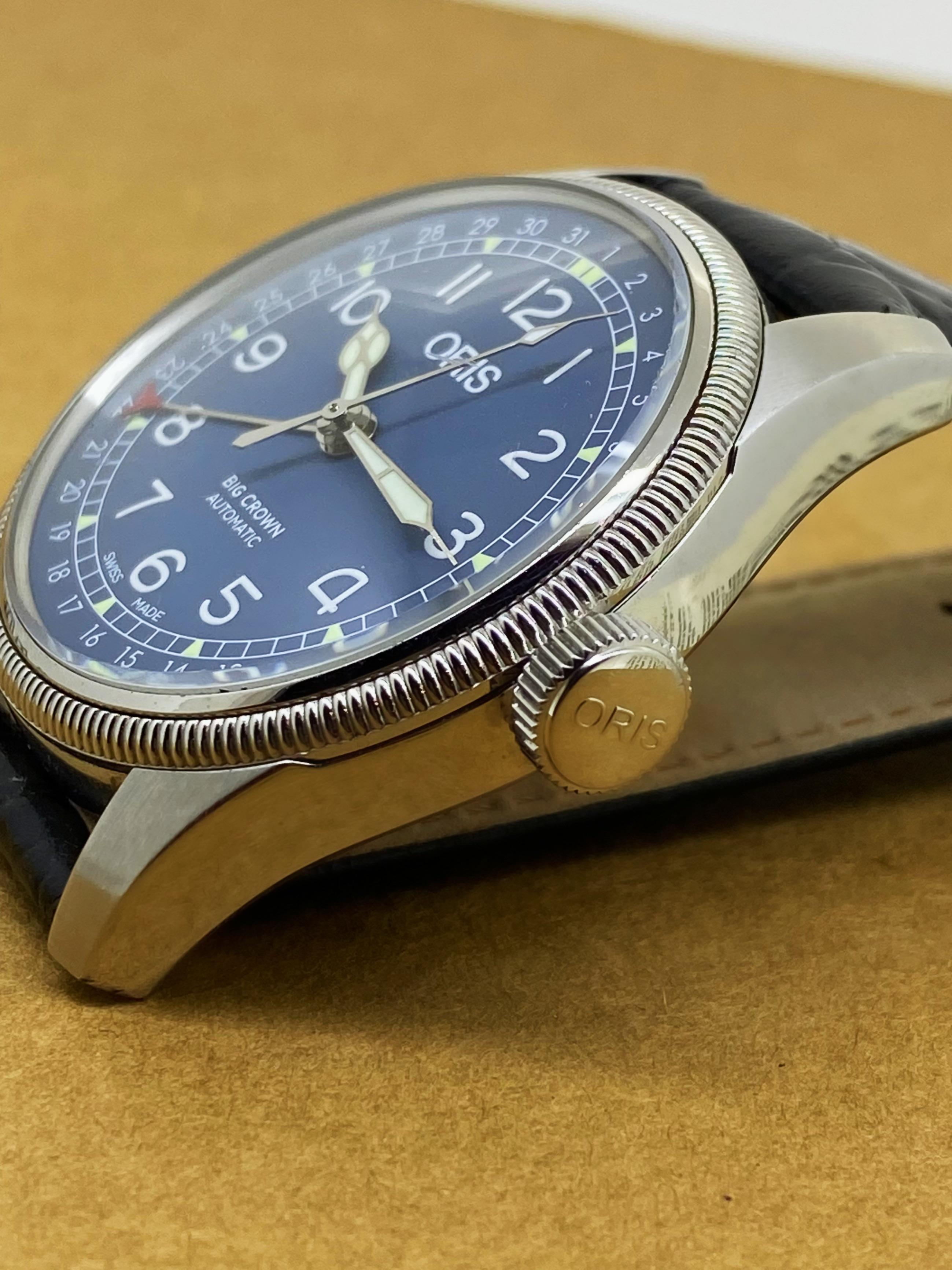 Oris Big Crown Pointer Date ref 01754 7741 40mm S/Steel Automatic Mens Watch en Excelente estado para la venta en MELBOURNE, AU