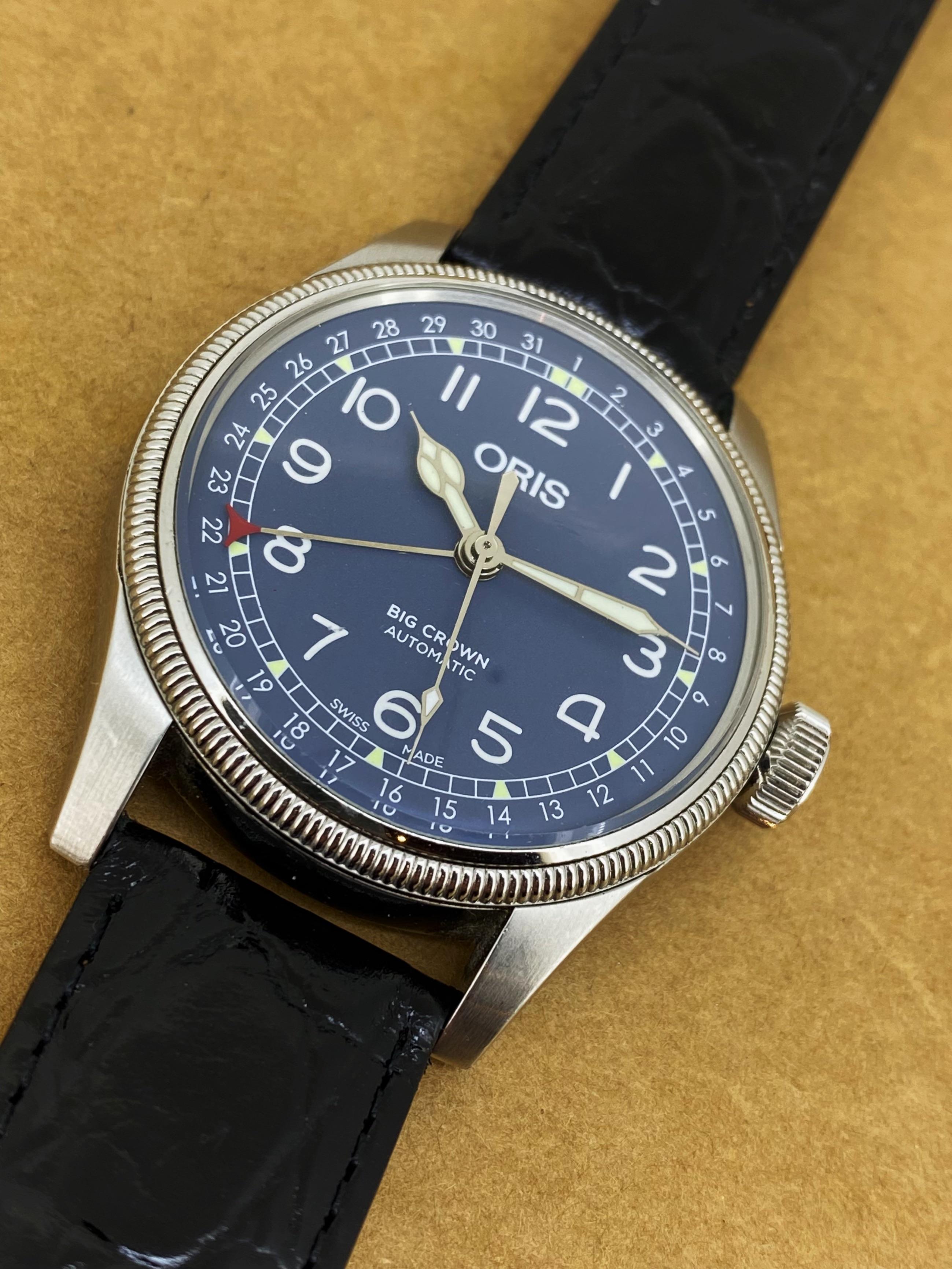 Oris Big Crown Pointer Date ref 01754 7741 40mm S/Steel Automatic Mens Watch en venta 3