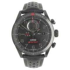 Oris Montre chronographe de sport Audi en titane noir