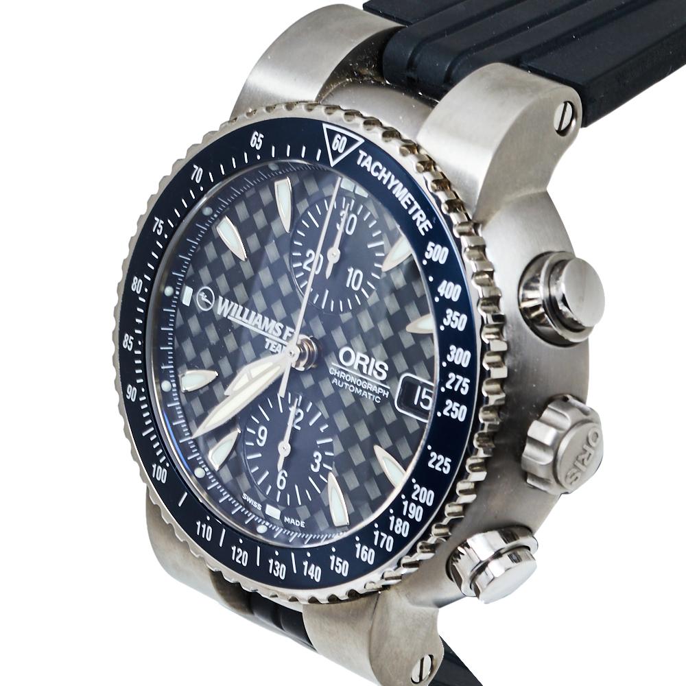 Oris Carbon Fiber Titanium Rubber Williams Limited Edition Men's Wristwatch 44  1