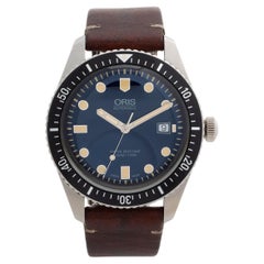 Used Oris Divers Sixty Five Wristwatch, 42mm stainless steel case, box and papers...