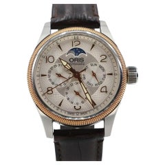 Oris Montre chronographe XL Big Crown Silver Dial Gmt Moonphase