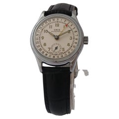 Orologio Oris con data a lancetta, piccoli secondi, quadrante bianco, 32 mm, movimento a carica manuale