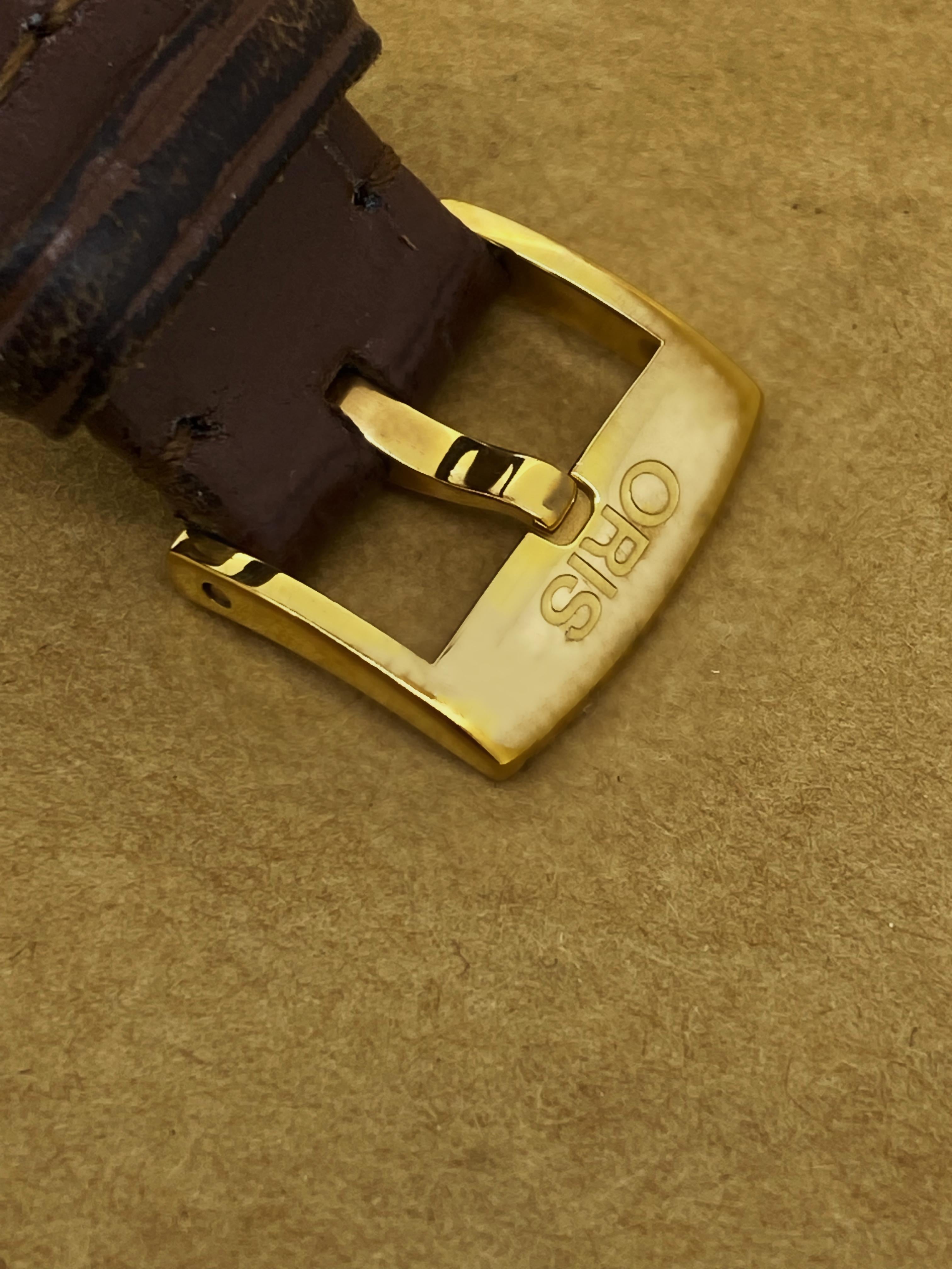 Oris Ref 7650-48 18K Roségold-Damenuhr mit Automatik 28.5 mm mit Datum 2