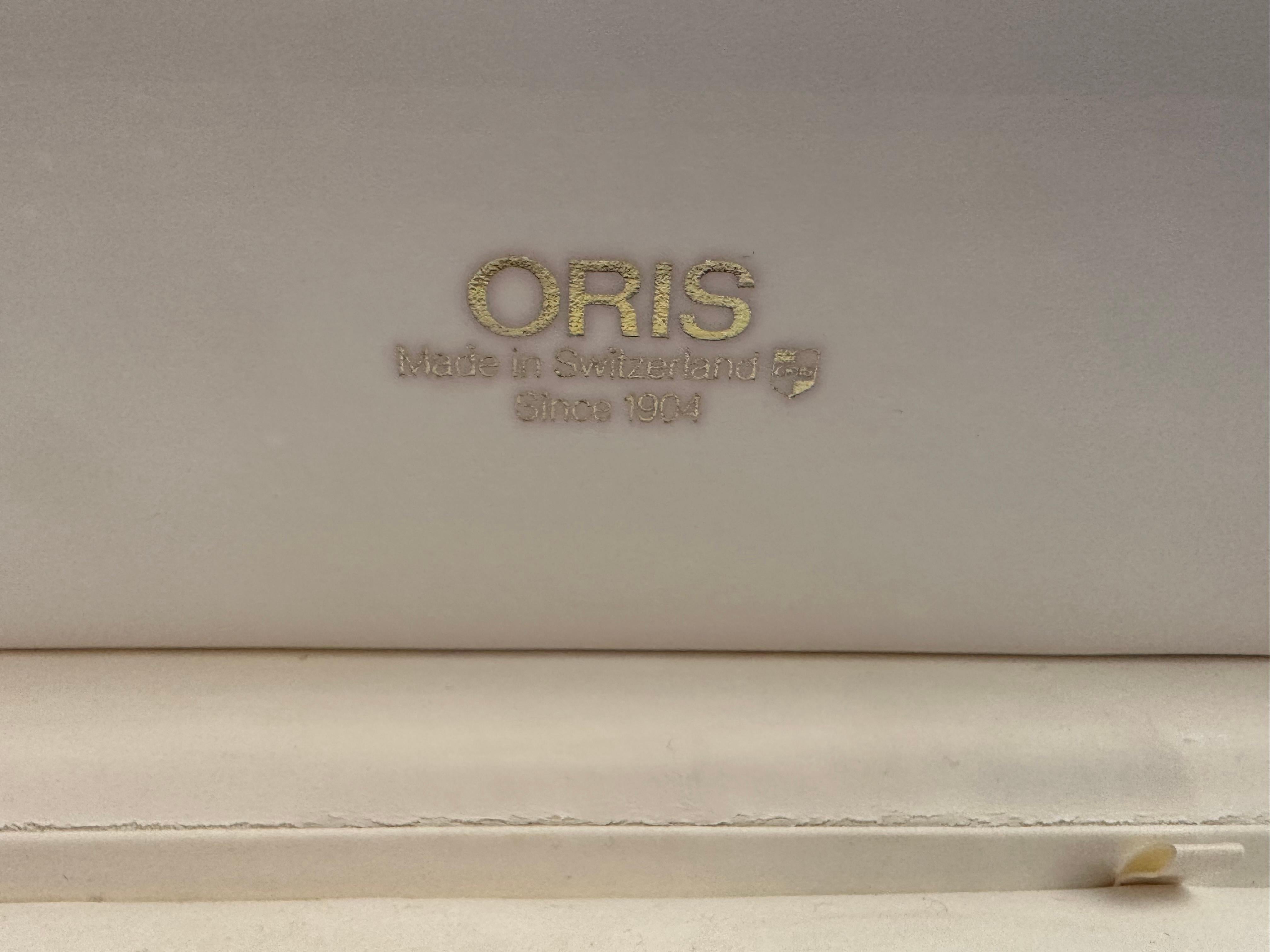 Oris Reveil Limited Edition Mechanical Alarm 18kt Gold, New with Box & Papers For Sale 10