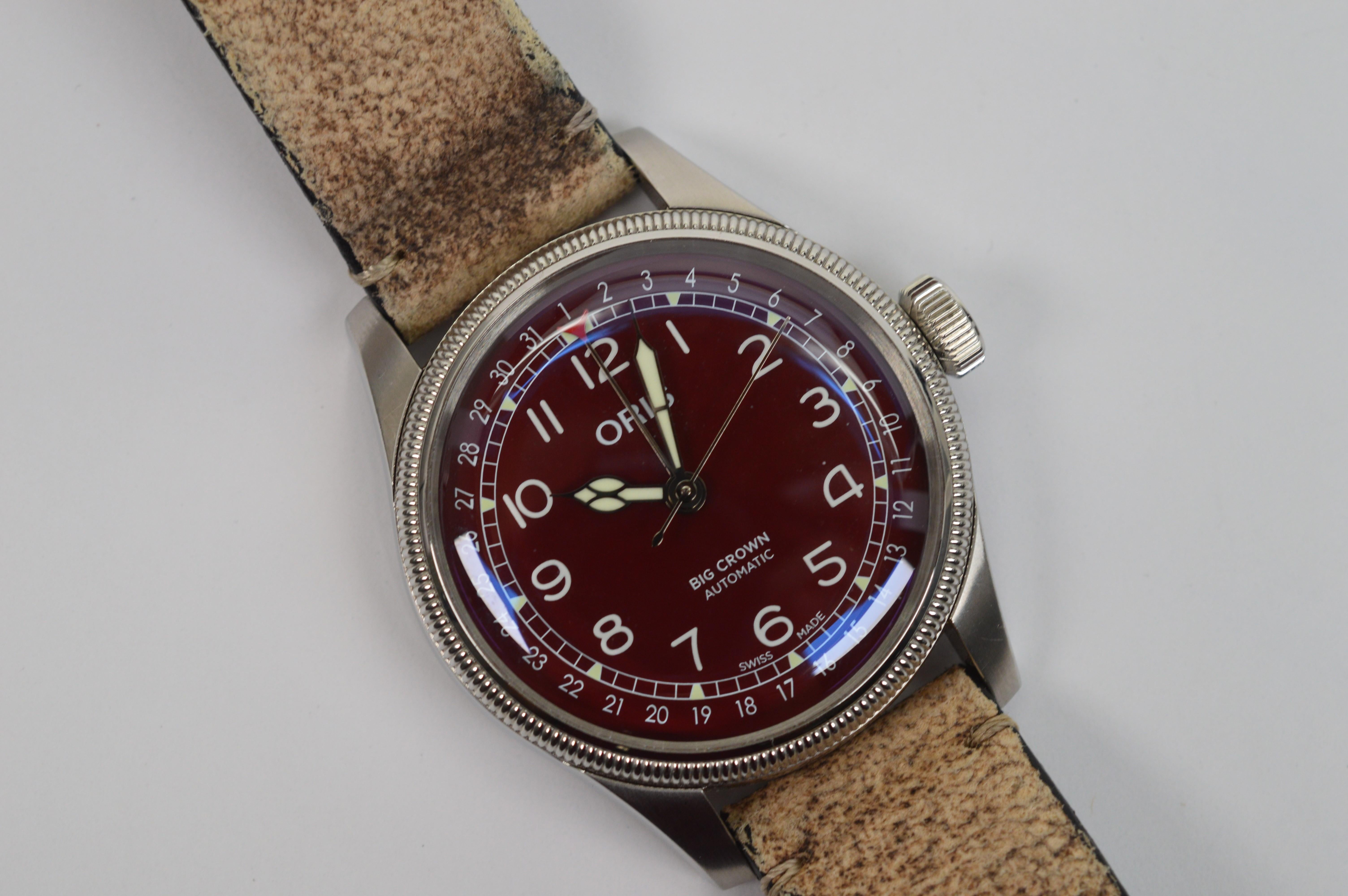 Oris Steel Big Crown Pointer 7741 Automatic Men's Wrist Watch For Sale 1