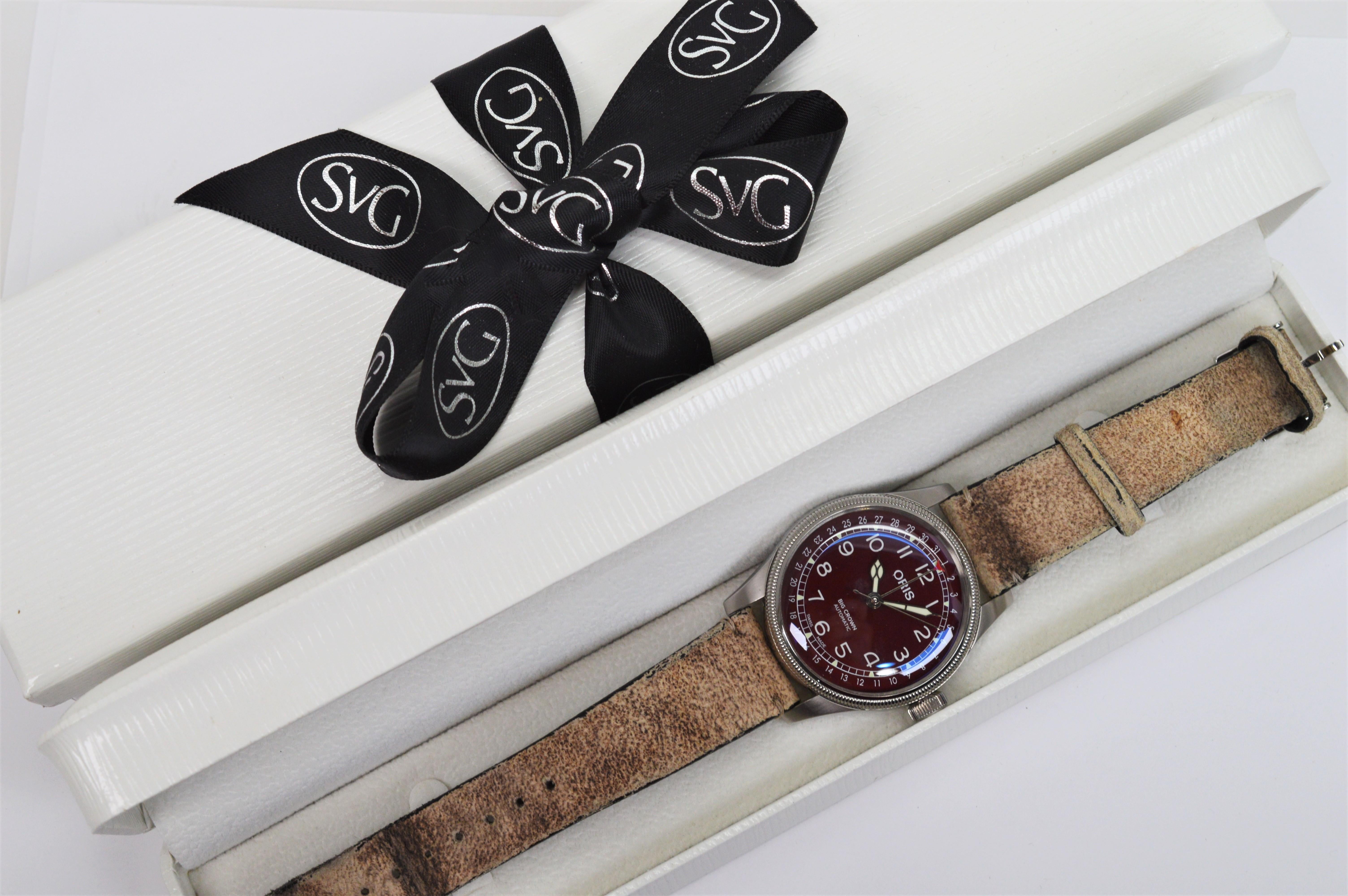 Oris Steel Big Crown Pointer 7741 Automatic Men's Wrist Watch For Sale 3