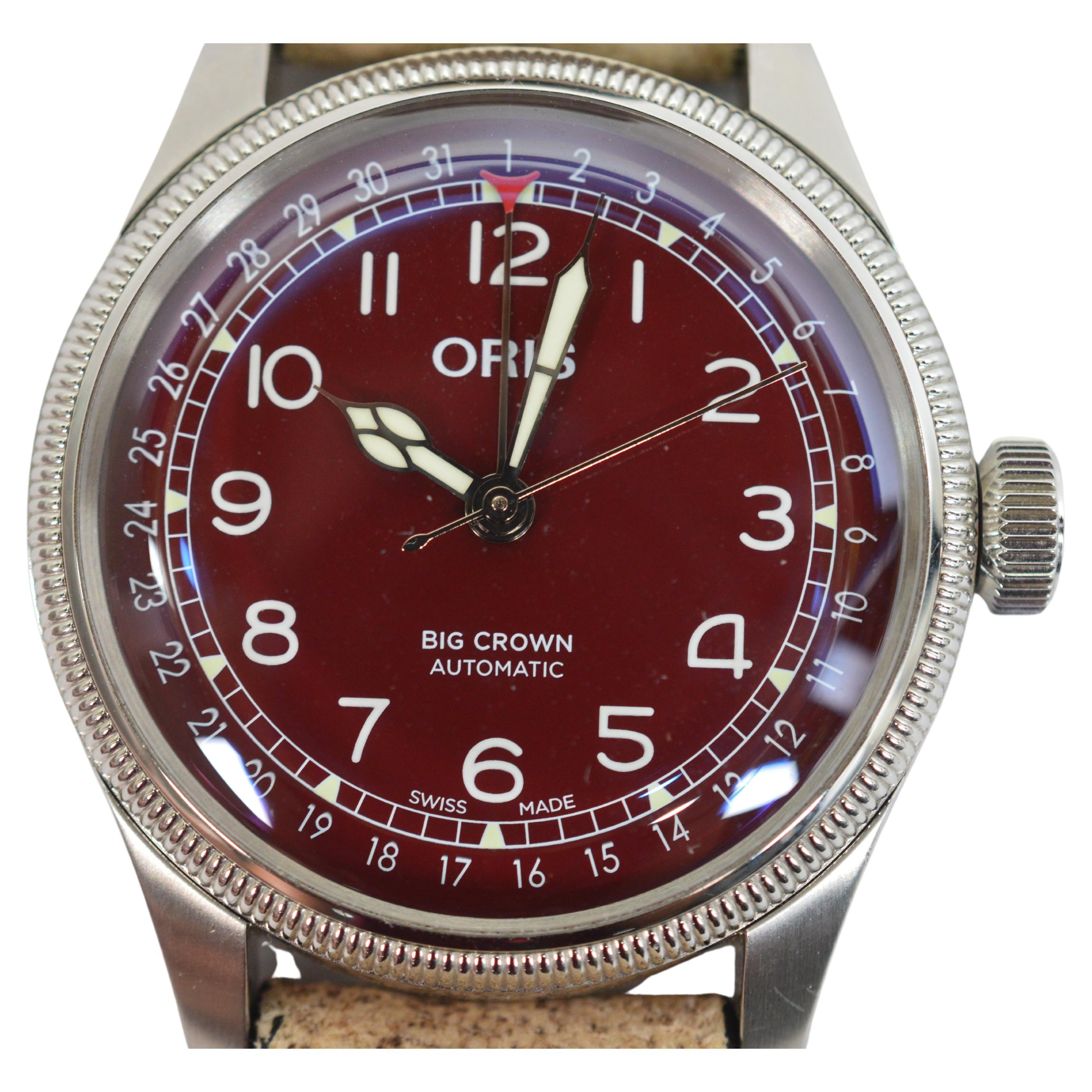 Oris Steel Big Crown Pointer 7741 Automatic Men's Wrist Watch For Sale