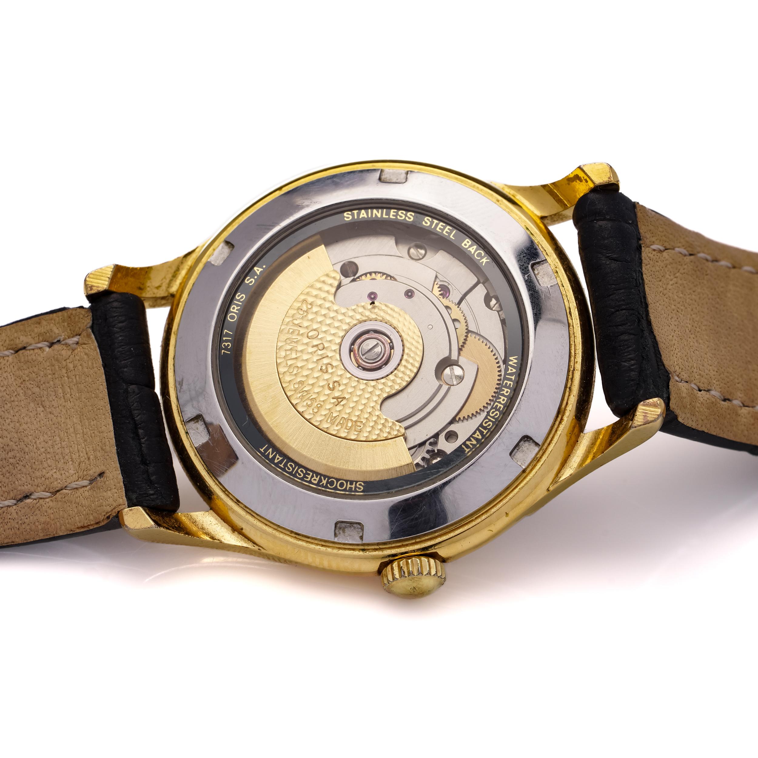  Oris watch model 7317, 25 jewels automatic movement. 1970's 1