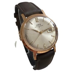 Oris Wristwatch, 32mm Gold Plated, Art Deco Style, Sword Hands, Manual, c1956
