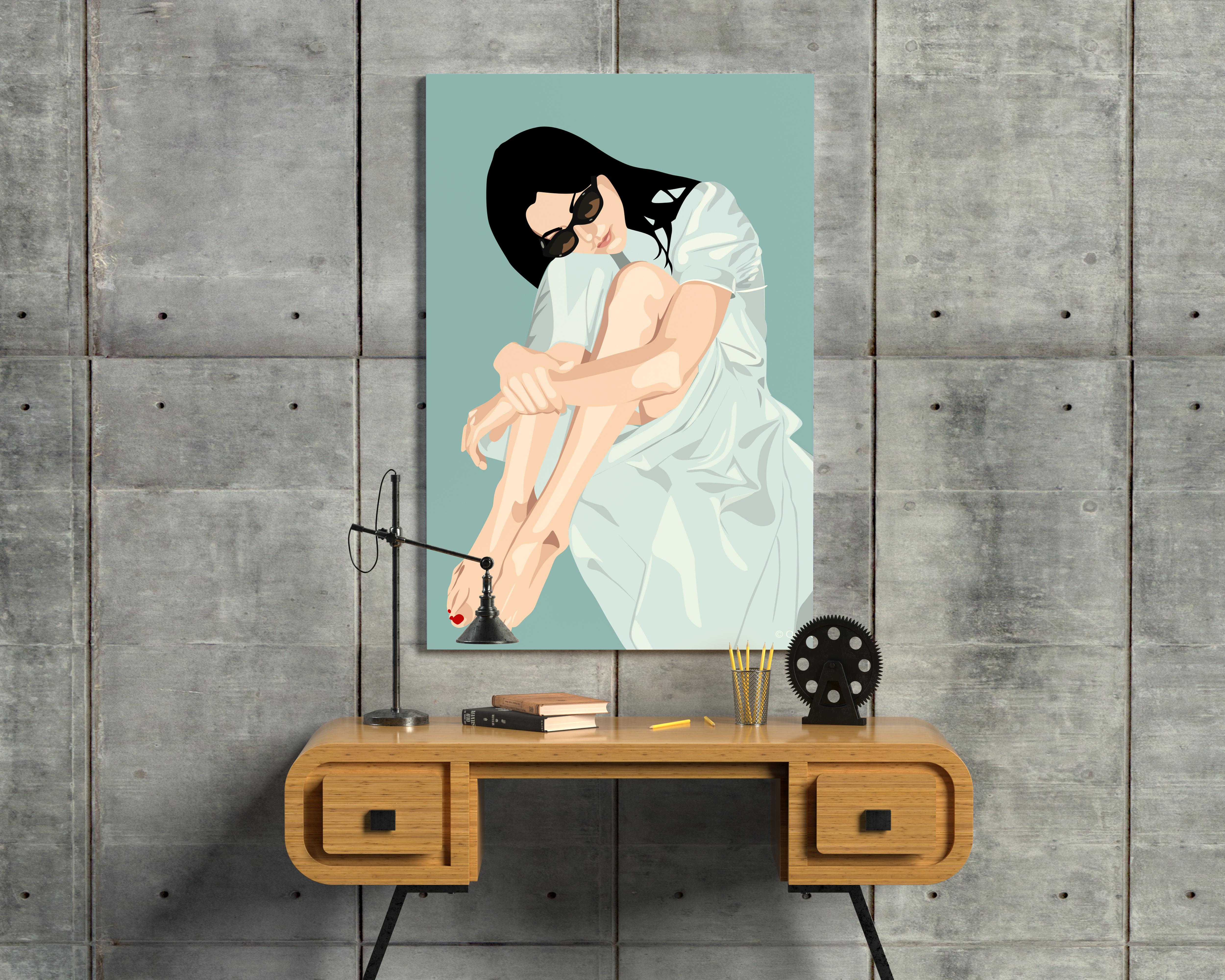 Orit Fuchs : Vivid 83 - Impression giclée sur toile - Peinture féminine. 14.5/20 en vente 1