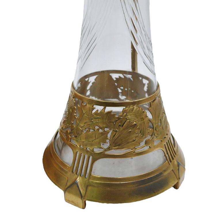 Inizio XX secolo Orivit decanter per vino in stile art nouveau in vendita