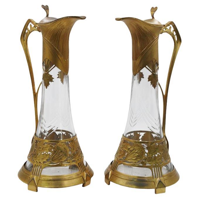 Orivit decantadores de vino art nouveau