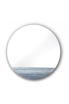 Orizzonte 1200 Silver Round Mirror by Disain1971