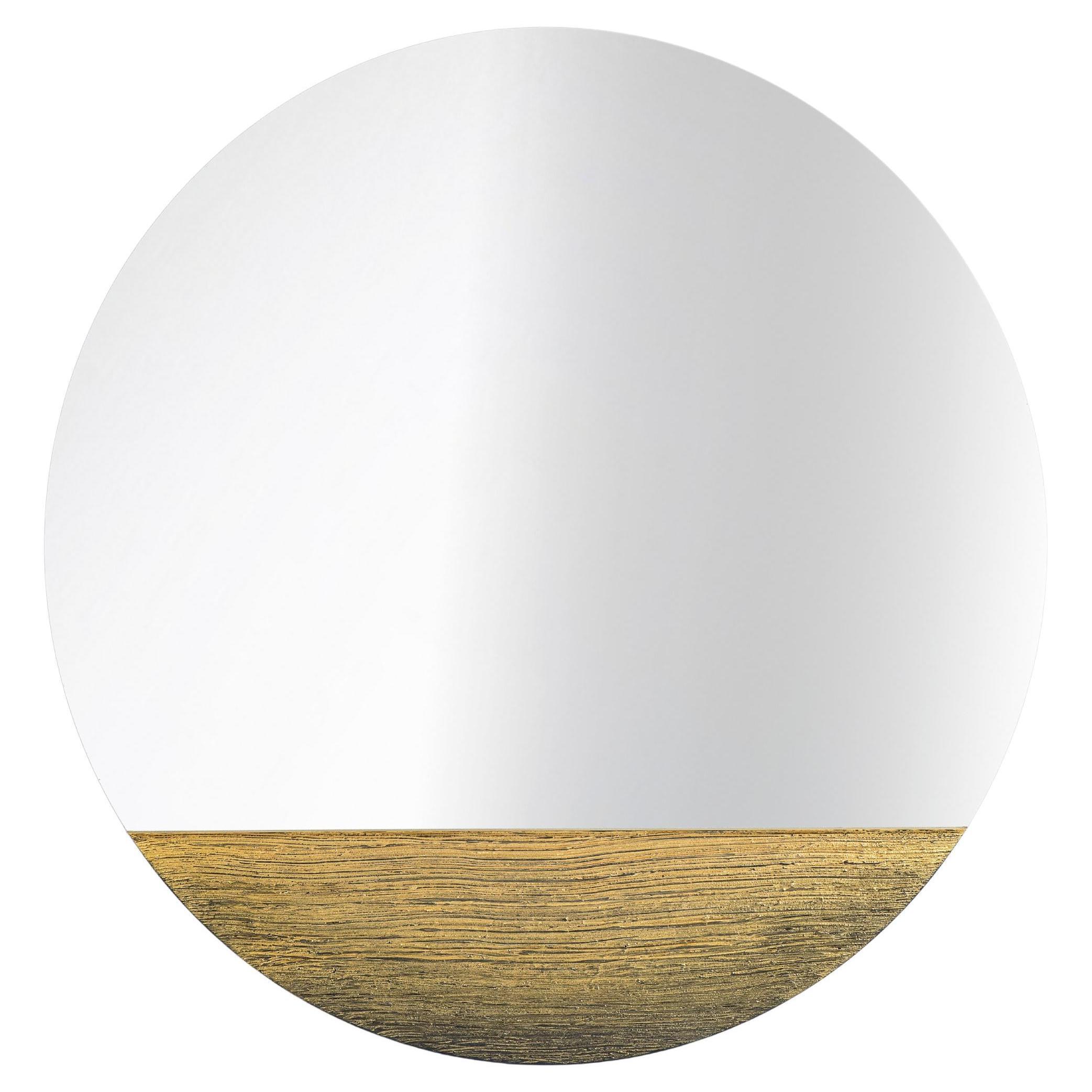 Orizzonte 1200 Tondo Oro Mirror by Disain1971 For Sale